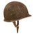 Original U.S. WWII Schlueter Fixed Bale Front Seam Captain’s M1 Helmet with Matching Firestone Liner Purportedly Found in Bastogne in 2005 - Untouched