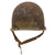 Original U.S. WWII Schlueter Fixed Bale Front Seam Captain’s M1 Helmet with Matching Firestone Liner Purportedly Found in Bastogne in 2005 - Untouched