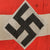 Original German WWII Large HJ National Youth Organization Flag Removed from Building with Period Repairs - 67" x 89" Original Items