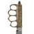 Original U.S. WWI / WWII M1918 Mark I Modified Trench Knife by Au Lion with Theater-Made Bowie Style Blade & Custom Leather Scabbard Original Items