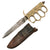 Original U.S. WWII Reissued Cut Down M1918 Mark I Trench Knife by AU LION with Leather Sheath Original Items