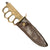 Original U.S. WWII Reissued Cut Down M1918 Mark I Trench Knife by AU LION with Leather Sheath Original Items
