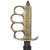 Original U.S. WWII Reissued Cut Down M1918 Mark I Trench Knife by AU LION with Leather Sheath Original Items