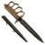 Original U.S. WWI Model 1918 Mark I Trench Knife by L. F. & C. with Matching Steel Scabbard