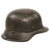 Original German WWII Heer Army No Decal M42 KIA Shot Through Helmet with 57cm Damaged Liner - Stamped hkp64 Original Items