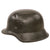 Original German WWII Heer Army No Decal M42 KIA Shot Through Helmet with 57cm Damaged Liner - Stamped hkp64 Original Items