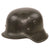Original German WWII Heer Army No Decal M42 KIA Shot Through Helmet with 57cm Damaged Liner - Stamped hkp64 Original Items