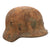 Original German WWII Heer Army No Decal M40 Sawdust Textured Camouflage Helmet with 1943 Dated 57cm Liner - Stamped Q64 Original Items