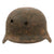Original German WWII Ground Dug Battle Damaged M40 Heer Army Single Decal Relic Helmet - Size 64 Shell