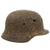 Original German WWII Ground Dug Battle Damaged M40 Heer Army Single Decal Relic Helmet - Size 64 Shell