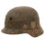 Original German WWII Ground Dug Battle Damaged M40 Heer Army Single Decal Relic Helmet - Size 64 Shell