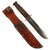 Original U.S. WWII USMC Rare “Red Spacer” Mark 2 KA-BAR Fighting Knife With Leather Sheath Original Items