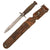 Original U.S. WWII M3 Guard Marked Fighting Knife by Imperial with 1943-Dated M6 Leather Scabbard by Viner Bros Original Items