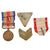 Original Imperial Japanese Army WWII Dog Tag & Ephemera Group with Small National Flag & Checkers Set