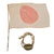 Original Imperial Japanese Army WWII Dog Tag & Ephemera Group with Small National Flag & Checkers Set