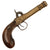 Original Victorian Era Belgian Brass Percussion Vest Pistol with Bag Grip & Liège Proof - Circa 1845
