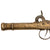Original Victorian Era Belgian Brass Percussion Vest Pistol with Bag Grip & Liège Proof - Circa 1845