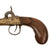 Original Victorian Era Belgian Brass Percussion Vest Pistol with Bag Grip & Liège Proof - Circa 1845