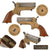 Original U.S. Sharps Model 1A .22 Rimfire 4 Barrel Brass Frame Pepperbox Pistol with Wooden Grips - Serial 23319 Original Items