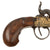Original Victorian Era Belgian Brass Percussion Pocket Pistol with Bag Grip & Liège Proof - Circa 1845