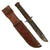 Original U.S. WWII USMC Rare “Red Spacer” Mark 2 KA-BAR Fighting Knife by Robeson Shuredge with Leather Scabbard - Extremely Scarce Original Items