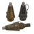 Original Imperial Japanese WWII Lot of Inert Mortar Fuze Heads - Three Total