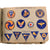 Original U.S. WWII Era U.S. Army Embroidered Insignia Album with 352 Patches Total with Some Custom Additions - 11 ½ x 15 ½” Original Items