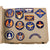 Original U.S. WWII Era U.S. Army Embroidered Insignia Album with 352 Patches Total with Some Custom Additions - 11 ½ x 15 ½” Original Items
