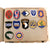 Original U.S. WWII Era U.S. Army Embroidered Insignia Album with 352 Patches Total with Some Custom Additions - 11 ½ x 15 ½” Original Items