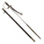 Original German WWII SS Police Officer's Degen Dress Sword and Scabbard by Peter Daniel Krebs with SS-Kulturzeichen Markings and Replica Troddel Knot Original Items