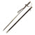 Original German WWII SS Police Officer's Degen Dress Sword and Scabbard by Peter Daniel Krebs with SS-Kulturzeichen Markings and Replica Troddel Knot Original Items