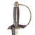 Original German WWII SS Police Officer's Degen Dress Sword and Scabbard by Peter Daniel Krebs with SS-Kulturzeichen Markings and Replica Troddel Knot Original Items