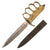 Original U.S. WWI Model 1918 French Made Mark I Trench Knife by AU LION with Correct Steel Scabbard