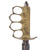 Original U.S. WWI Model 1918 French Made Mark I Trench Knife by AU LION with Correct Steel Scabbard