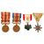 Original Japanese WWII Pacific Theater Japanese Bringback Souvenir Group in Japanese Crate - Japanese Flags, Medals, and Ephemera Original Items