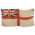 Original British WWII Large Royal Navy White Ensign Battle Flag with Halyard - 50 x 104” Original Items