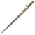 Original Imperial German WWI Ersatz Bayonet Made from Socket Bayonet Blade with Scabbard Original Items