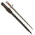 Original Hungarian Pre-WWI M1895 Gendarmerie Cruciform Bayonet with Scabbard & Leather Frog Original Items