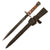 Original Dutch WWI M1895 Mannlicher Carbine No.1 New Model Dagger Bayonet with Scabbard Original Items