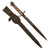 Original Dutch WWI M1895 Mannlicher Carbine No.1 New Model Dagger Bayonet with Scabbard Original Items
