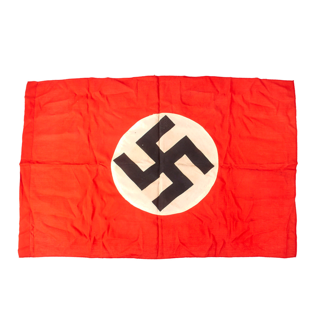 Original German WWII Unissued NSDAP Small Double Sided National Political Flag - 24" x 36" Original Items
