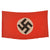 Original German WWII NSDAP Double Sided National Political Flag with Maker Tag - 30" x 53" Original Items