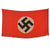 Original German WWII NSDAP Double Sided National Political Flag with Maker Tag - 30" x 53" Original Items