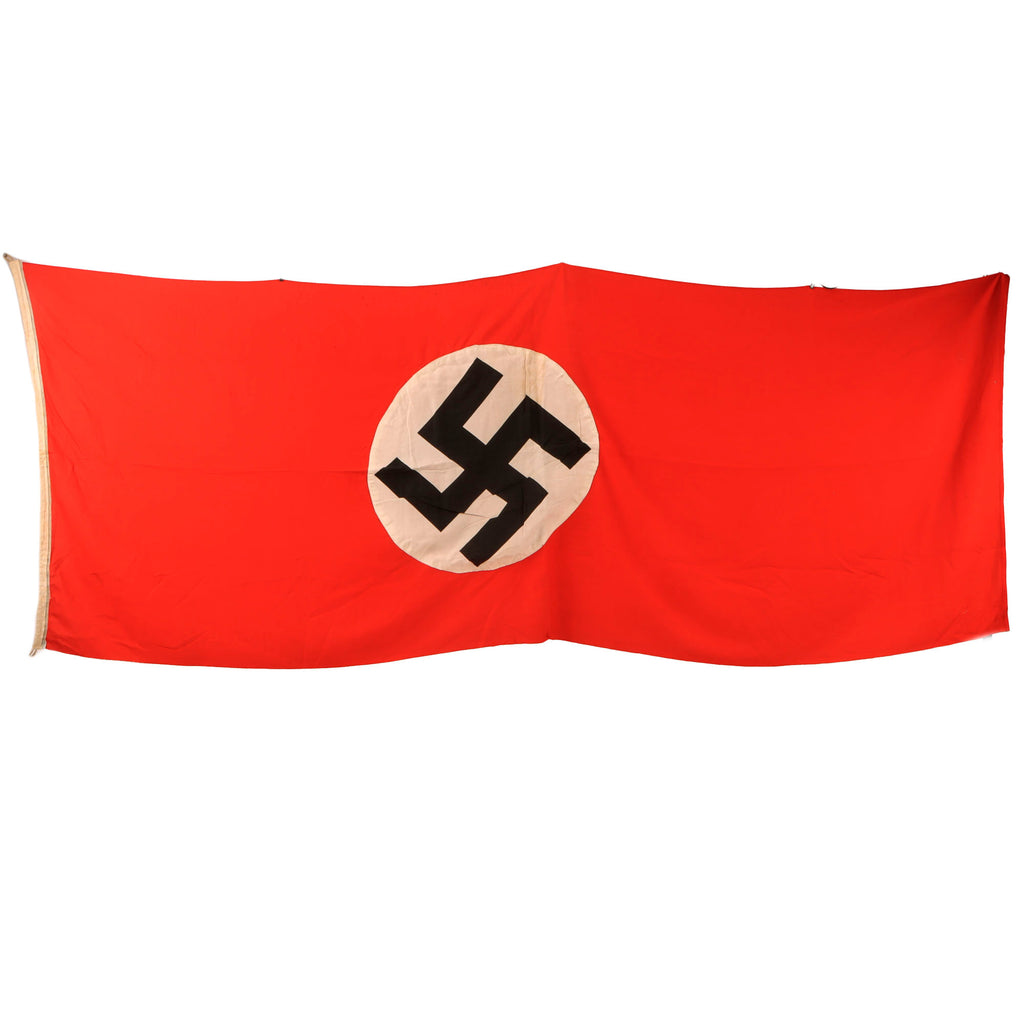 Original German WWII NSDAP Large Double Sided National Political Banner Flag - 98" x 38" Original Items
