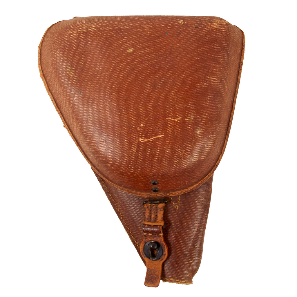 Original Japanese WWII Type 14 Nambu Pistol Rubberized Canvas Jungle Type 14 Holster - Rare Original Items