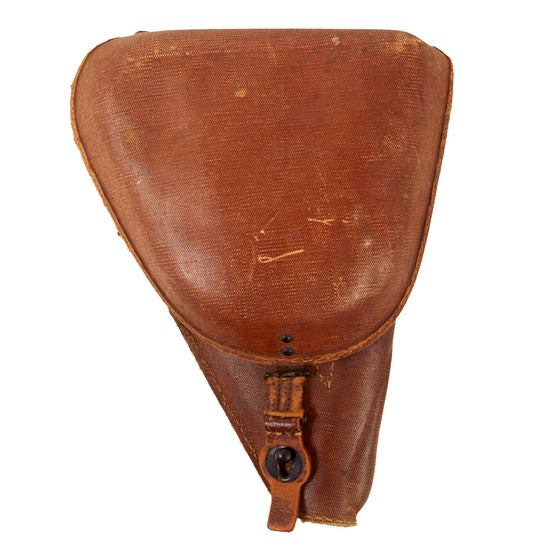 Original Japanese WWII Type 14 Nambu Pistol Rubberized Canvas Jungle Type 14 Holster - Rare Original Items