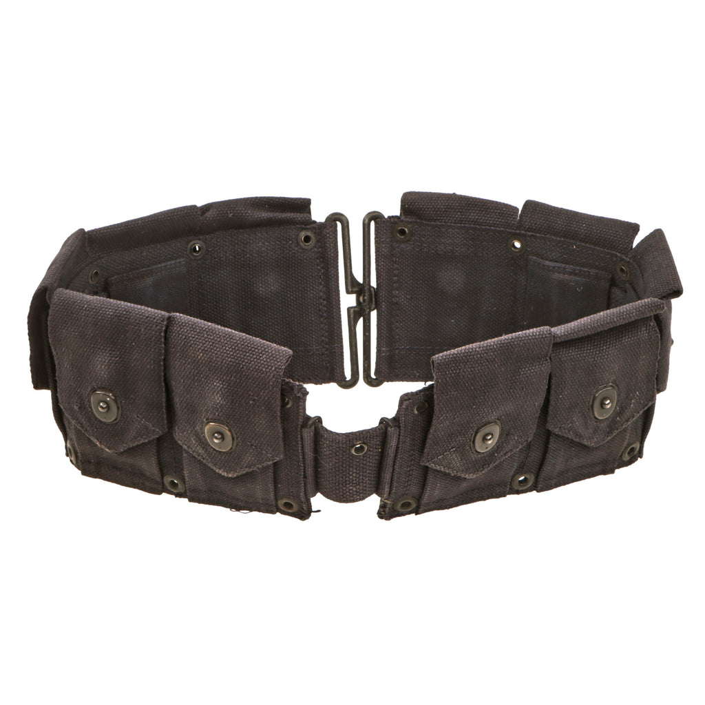 Original U.S. WWII Navy M1 Garand Blue Cartridge Belt Original Items