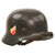 Original German WWII Luftwaffe M35 Double Decal Steel Helmet with 1938 Dated 56cm Liner & Chinstrap - Stamped EF64