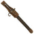 Original Italian M1871/1915 Vetterli Rifle Shortened Bayonet with Scabbard & Leather Frog Original Items