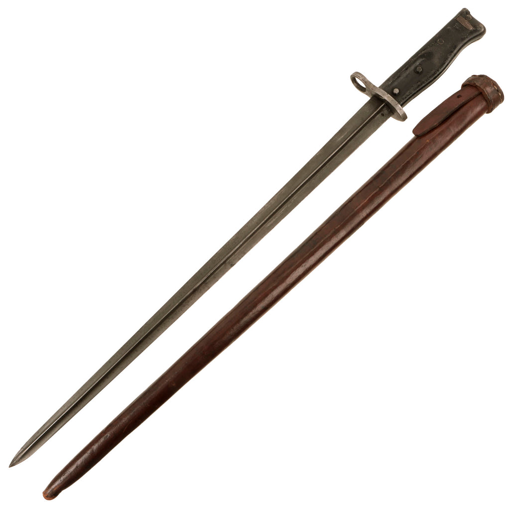 Original Chinese WWII Contract M-1924 Ersatz Bayonet - Belgian-Made for Export to China & Bolivia Original Items